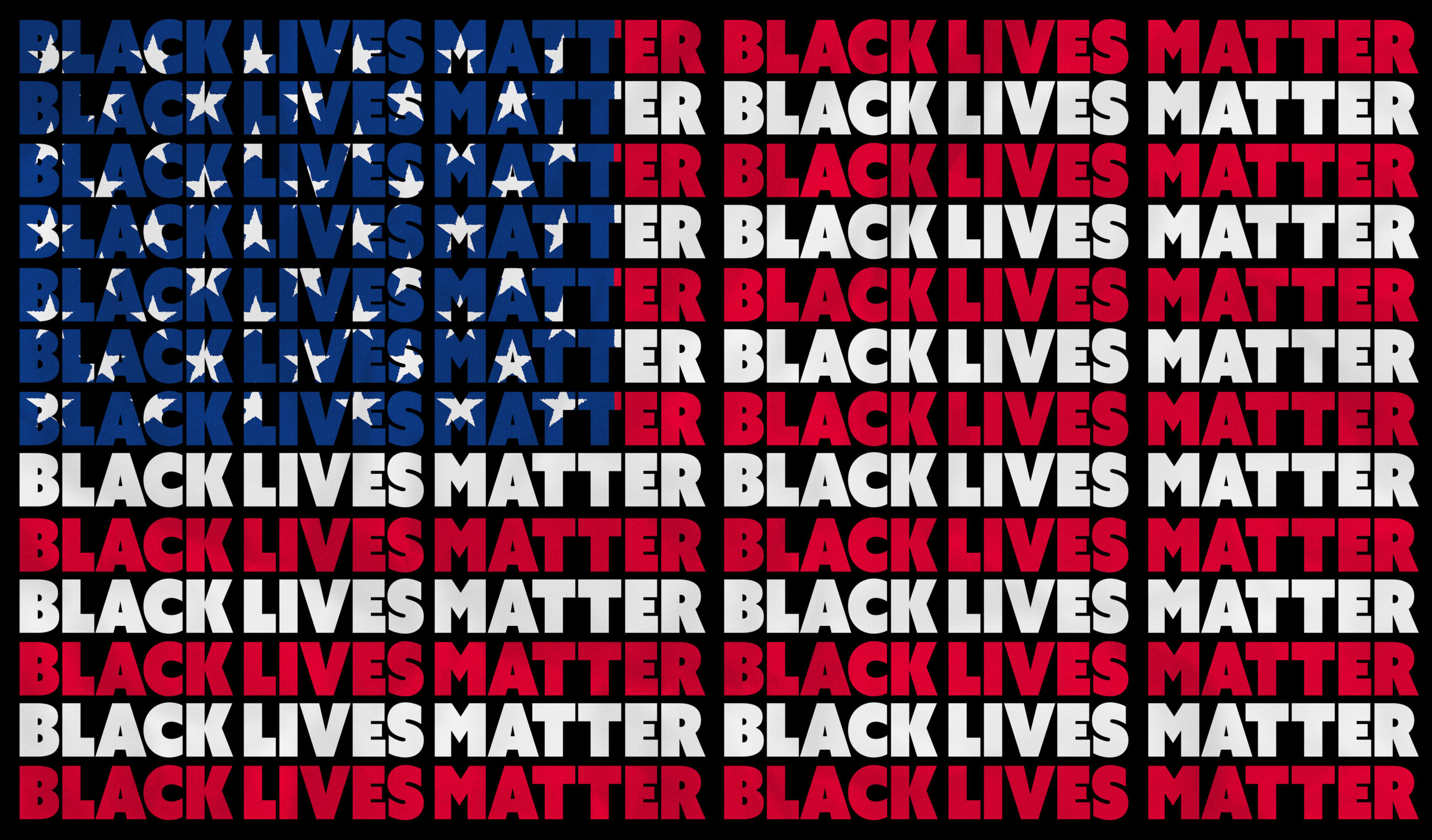 Black Lives Matter US Flag