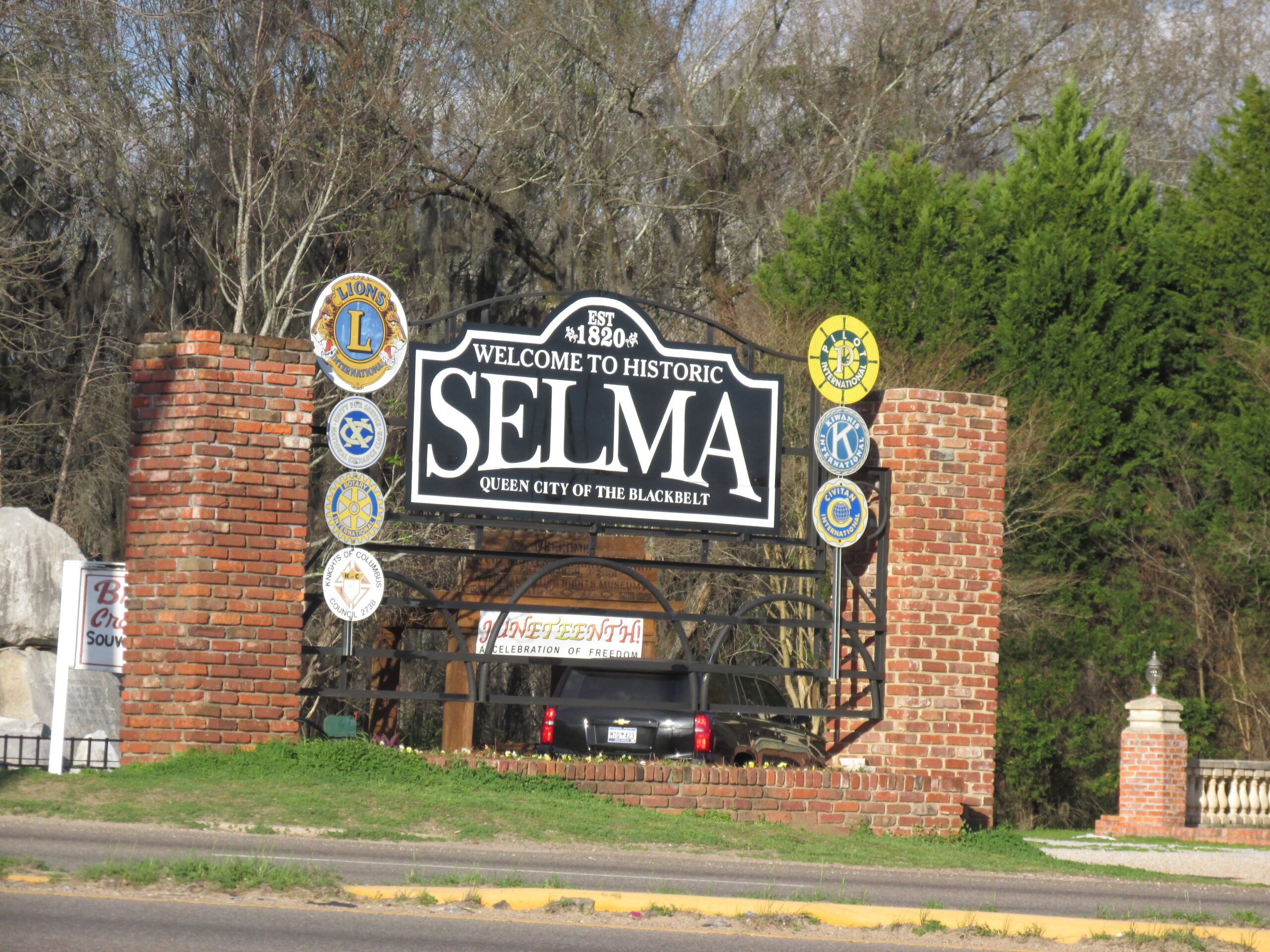 Selma AL welcom city sign